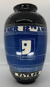 Vintage Curras Bothers Art Pottery Vase Charity Golf Tournament 1997 By Goodwill - Picture 1 of 19