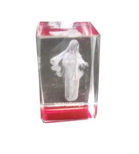 Statue Pink Virgin Mary Our Lady Glass Statue From Medjugorje 1.26 inc - Picture 1 of 5