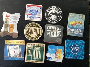 10 different AMERICAN BEERS American Issued BEER COASTERS H - Picture 1 of 2