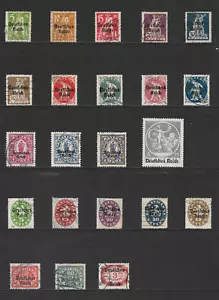 BAVARIA VARIOUS USED POSTAGE & OFFICIAL ISSUES 1920 - Picture 1 of 2