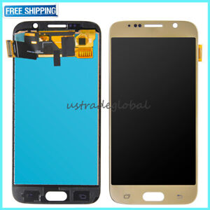 Digitalizzatore touch screen LCD oro sostituzione per Samsung Galaxy S6 SM-G920A/T/V/P