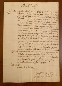 Lettera autografa di Giuseppe Visconti - Picture 1 of 1