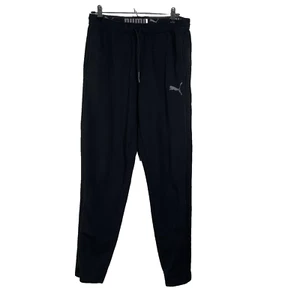 Puma Mens Black Jogger Sweatpants Size M Drawstring Tapered Performance - Bild 1 von 7