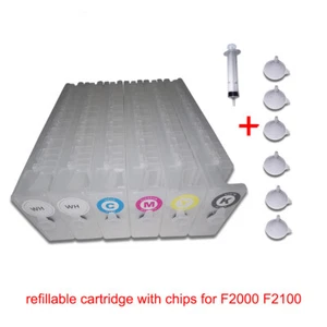 T7251-T7254 T725A leer nachfüllbar mit Chips für Epson F2000 F2100 F2130 F21610 - Bild 1 von 6