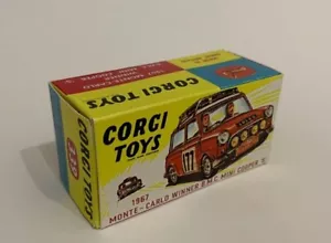 High quality reprobox for the Corgi Toys Bmc Mini Rally Montecarlo (winner 1967) - Foto 1 di 4