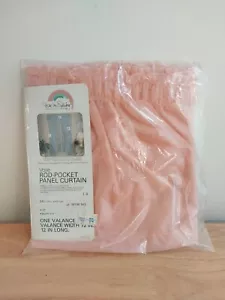 Vintage Sears Diane VonFurstenberg Rod Panel 72”x 12” Voile Coral Sand - Picture 1 of 4