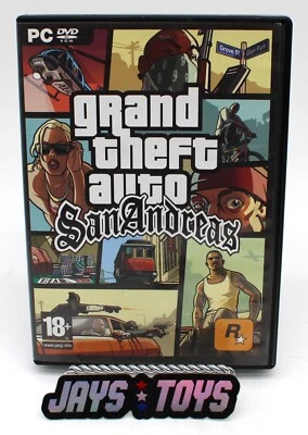 Grand Theft Auto San Andreas Rockstar PC DVD Pegi 18+ - Image 1 of 4