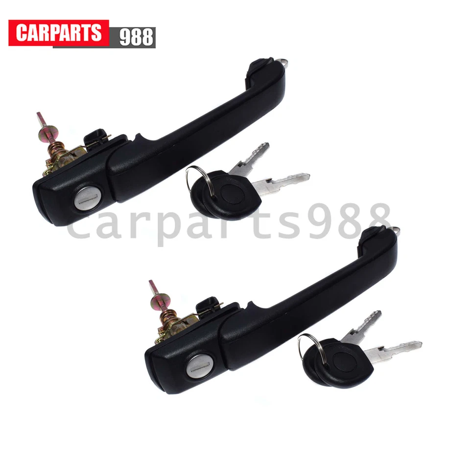 Manija de puerta exterior delantera izquierda derecha con llaves para 93-98 VW Jetta Golf 1H0837207C Foto 1 de 4