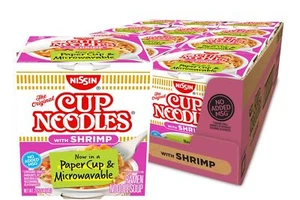 Nissin Cup Noodles Soup Shrimp Flavor 2.25 oz case of 12 - Picture 1 of 6