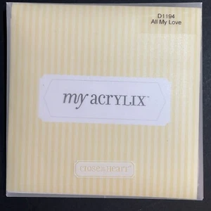 Close To My Heart CTMH - ALL MY LOVE D1194 - My Acrylix Stempelset - Bild 1 von 2