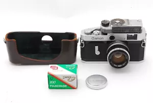 ¡El medidor funciona! [Excelente+5] Cámara telémetro Canon P 35 mm + 50 mm F1,8 JAPÓN - Imagen 1 de 9