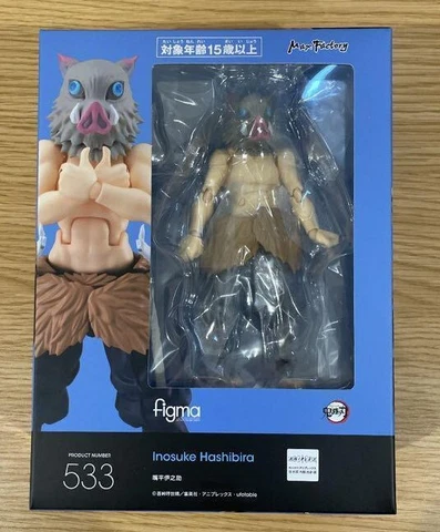 Max Factory Figma Demon Slayer Inosuke Hashibira Action Figure Height 5.3 inch Cover