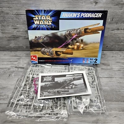 AMT ERTL Star Wars Episodio I Anakin's Podracer 1/32 Kit Modelo Plástico Caja Abierta Foto 1 de 4