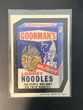 1974 Topps Wacky Packages Goonman's Looney Noodles 6th Series 6 Ex