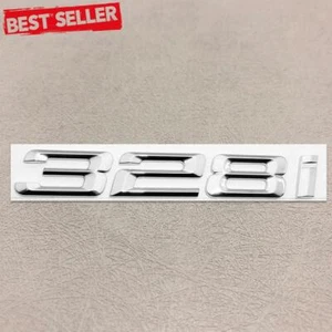Chrome For 3 Series E36 E46 E90 F30 328i Letter Rear Trunk Emblem Badge Sticker - Picture 1 of 3