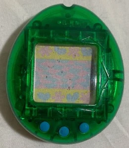 1997 Bandai Tamagotchi Translucent Green Original Skeleton Used Sold As Is - Picture 1 of 9