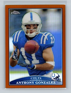 Refractor de cobre cromado Topps 2009/649 Anthony Gonzalez RC #TC95 Colts - Imagen 1 de 2