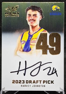 Harvey Johnston 2024 Select Legacy Ultimate DPSG49 Draft Pick Signature Gold /85 - Picture 1 of 2