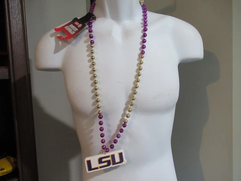 LSU Tigers Sports Beads new with tags Free Shipping Cover