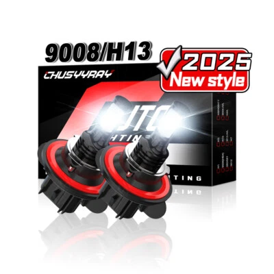 2X H13 9008 LED Headlight Super Bright Bulbs Kit 420000LM Hi-Lo Beam 6000K - Image 1 of 4