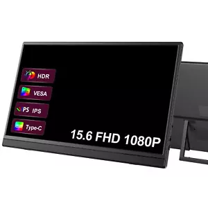 EVICIV 15,6" Portable Monitor IPS Screen 1920*1080 FHD IPS Panel 2*USB C Display - Bild 1 von 15