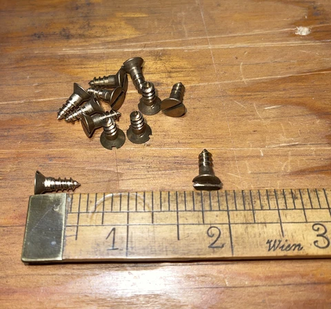 Wood Screws Slotted Flat Head Bronze # 8 X 1/2 Cover