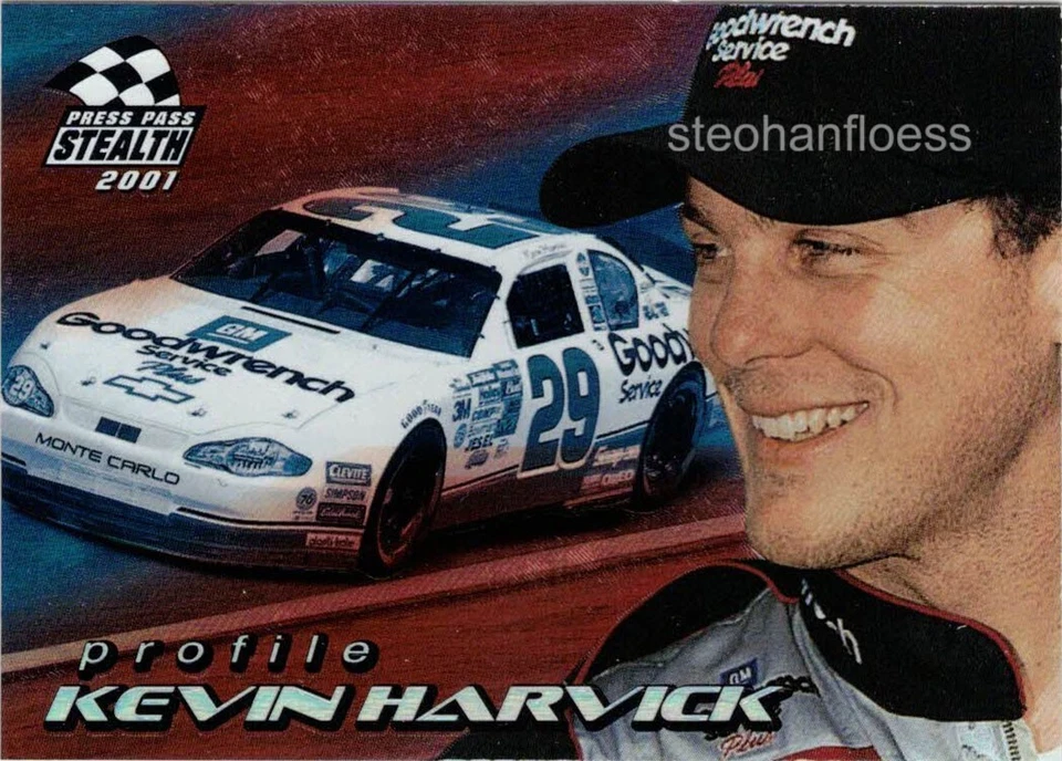2001 Press Pass Stealth Racing Profile #PR2 Kevin Harvick - Image 1 of 1