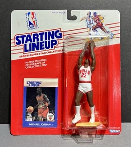 1988 Starting Lineup Michael Jordan Rookie Figure & Card BEAUTIFUL NO YELLOWING - Picture 1 of 23