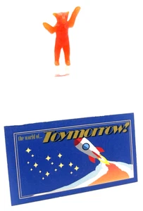 BEAR - Red Orange PVC Plastic Figure Animal Toy ~ About 1 inch Tall - Picture 1 of 1