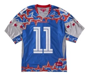 NWT Supreme Stars Football Jersey SS25 Men Size Large Authentic Blue DS New Rare - Picture 1 of 7
