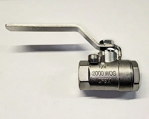 NEW 1/4" NPT Female 304 Stainless Steel Full Port Ball Valve WOG2000 - Picture 1 of 1