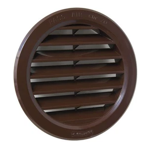 La Ventilazione T10M Griglia di Ventilazione Tonda in Plastica Marrone, da 237G - Foto 1 di 5