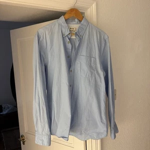 Acne Studios Isherwood Blue Pop Shirt Size 52 - Picture 1 of 19