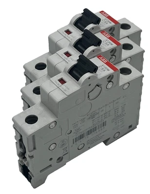 (3) ABB ST201M-C1 Miniature Circuit Breaker 1A 1-Pole C-Curve UL 1077 DIN Rail - Image 1 of 4