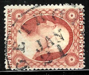 Sc #26 Big Lft Margin JAN 21 Date Cancel 3 Cent Washington 1857-61 US 82B36 - Picture 1 of 2