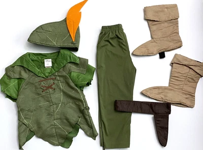 Disney Store Peter Pan Disfraz Conjunto y Accesorios Completos Niños Talla 4 Usado en Excelente Condición Foto 1 de 4