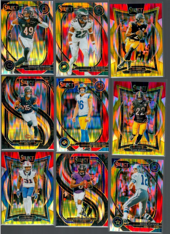 You Pick! Single Card - 2024 Panini Select Football Red & Yellow Shock Prizm - Image 1 of 1