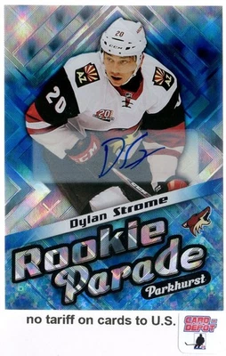 2016-17 Parkhurst Rookie Parade Blue Autographs #RP21 Dylan Strome - Image 1 of 2