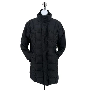 Calvin Klein Coat Jacket Black WMNS M Puffer With Set In Bib Detail Double Layer - Picture 1 of 8