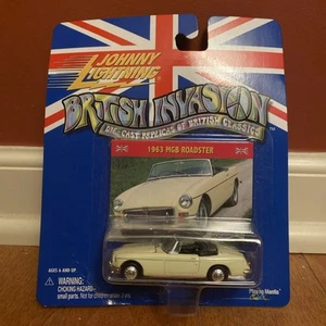 Johnny Lightning British Invasion 1963 MGB Roadster White 2000 MOC - Picture 1 of 2