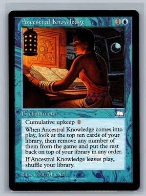 Magic The Gathering Weatherlight Ancestral Knowledge MTG TCG CCG - Image 1 of 2