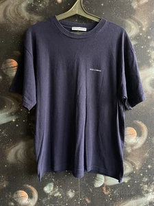 Dolce Gabbana Mens Printed Logo Blue Short Sleeve Casual T Shirt - Size S - Picture 1 of 5