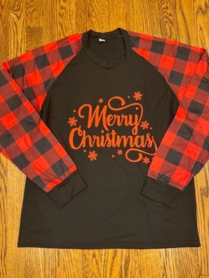 Счастливого Рождества Buffalo клетку красный черный длинным рукавом женщин размер M новый - Изображение 1 из 4