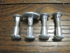Vintage 4 Aluminum NICHOLSON U.S.A. Hand Saw Handle Medallion & 3 Screws - Picture 1 of 5