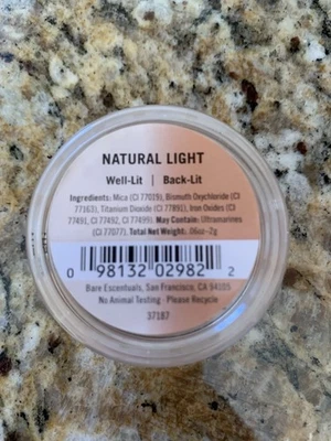 bare MINERALS NATURAL LIGHT DUO WELL-LIT BACK-LIT FACE LIFTING CONCEALER 2g New - Image 1 of 2