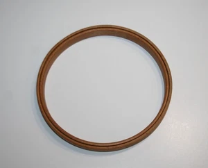 Antique Gibbs Duchess Embroidery Hoop Felt Lined 5" round USA Made Wood Wooden - Picture 1 of 6