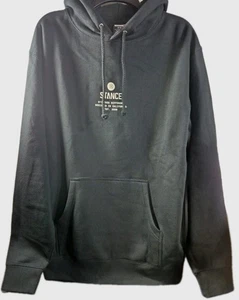 Neu mit Etikett Stance Established Kordelzug Pullover Hoodie Herren - M Damen - L schwarz UVP $ 65 - Bild 1 von 8