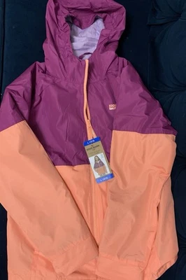 EDDIE BAUER Kids Youth Light Weight 3-In-1 Jacket Color Orange/Rose, Size L14/16 - Image 1 of 4