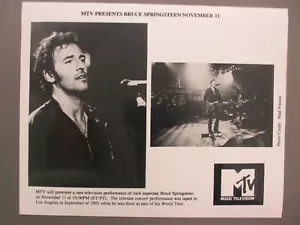 Bruce Springsteen black & white 8 X 10 glossy promo photo ORIGINAL 1992 MTV ! - Picture 1 of 1