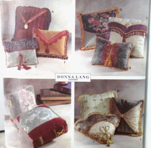 Cuscino Simplicity decorazione casa modello 7196 Donna Lang designer non tagliato anni 90 - Foto 1 di 3